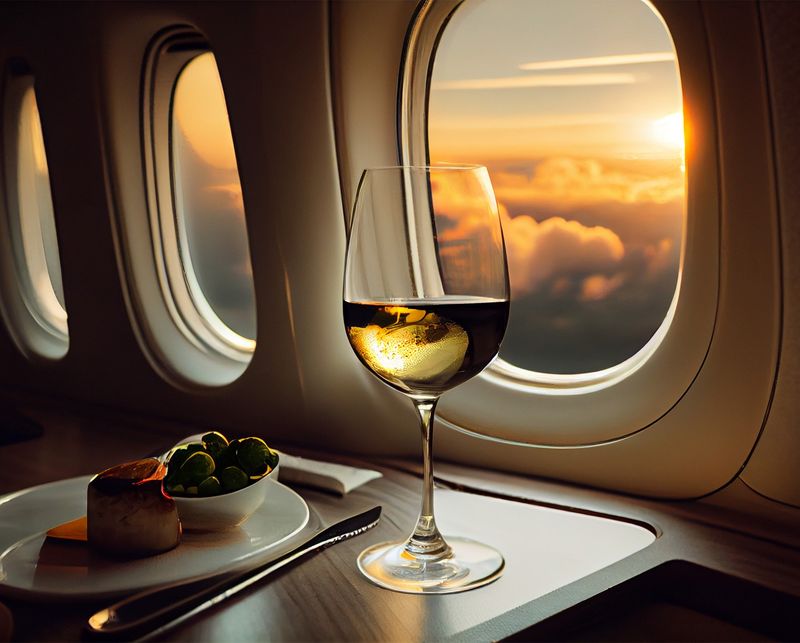 lufthansa-first-class-white-wine